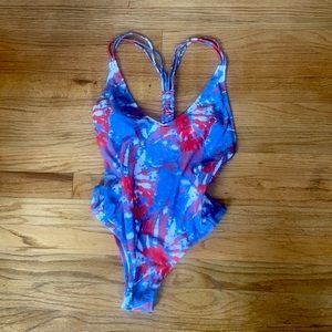 Red White and Blue TieDye Suit